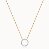 Refined Diamond Halo Necklace