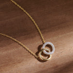 Forever Linked Diamond Necklace, 14K Gold Vermeil, 1/3 ct Lab Grown Diamond-6