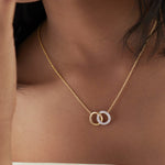 Forever Linked Diamond Necklace, 14K Gold Vermeil, 1/3 ct Lab Grown Diamond-5