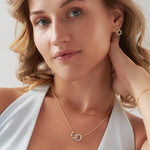 Forever Linked Diamond Necklace, 14K Gold Vermeil, 1/3 ct Lab Grown Diamond-2