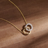 Forever Linked Diamond Necklace, 14K Gold Vermeil, 1/3 ct Lab Grown Diamond-1