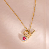 LuxeGem Toggle Necklace