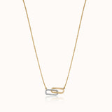 Paperclip Bar Diamond Necklace