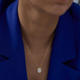 Golden Light Diamond Necklace