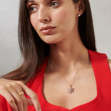 Snowflake Glow Diamond Pendant
