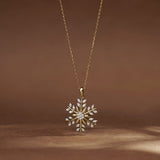 Snowflake Glow Diamond Pendant
