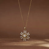 Snowflake Glow Diamond Pendant