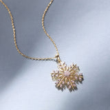 Snowflake Glow Diamond Pendant