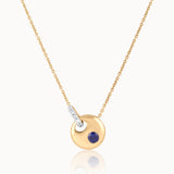 Eclipse Created Sapphire Necklace