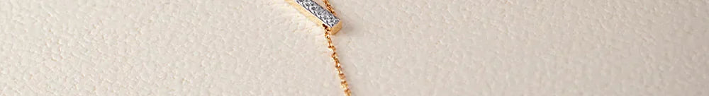 Adjustable Bar Diamond Lariat Necklace