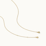 Charm Station Necklace, 14K Gold Vermeil, 3/8 ct Lab Grown Diamond-8