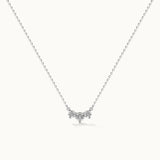 Three Stone Diamond Necklace