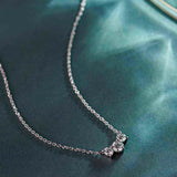 Three Stone Diamond Necklace