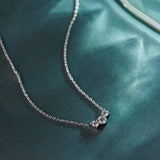 Three Stone Diamond Necklace