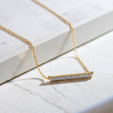 Diamond Bar Necklace