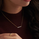 Diamond Bar Necklace