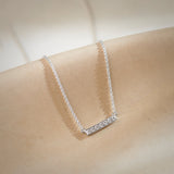 Line Diamond Bar Necklace