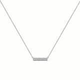 Line Diamond Bar Necklace