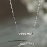 Line Diamond Bar Necklace