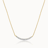 Scallop Bar Diamond Necklace