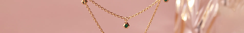 Layered Diamond Necklace, 14K Gold Vermeil, 1/6 ct Lab Grown Diamond-1