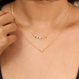 Duo Layered Diamond Necklace