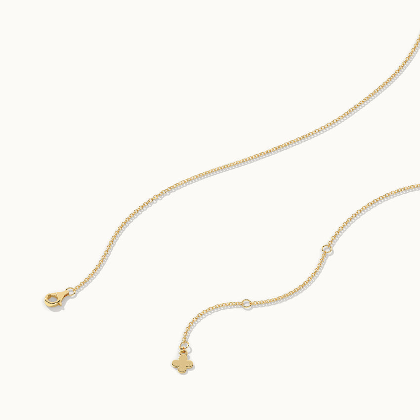 Double Layered Solitaire Necklace, 14K Gold Vermeil, 1 ct Lab Grown Diamond-7