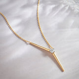Y Solitaire Lariat Necklace