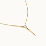 Y Solitaire Lariat Necklace