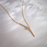Y Solitaire Lariat Necklace