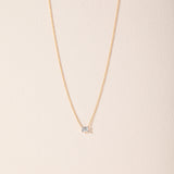 Emerald Solitaire Necklace