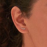 Stylish Diamond Climber Earrings