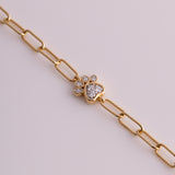 Classic Paw Diamond Bracelet