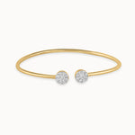Flexible Diamond Oval Bracelet, 14K Gold Vermeil, 3/4 ct Lab Grown Diamond-3
