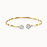 Flexible Diamond Oval Bracelet, 14K Gold Vermeil, 3/4 ct Lab Grown Diamond-3