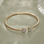 Flexible Diamond Oval Bracelet, 14K Gold Vermeil, 3/4 ct Lab Grown Diamond-5