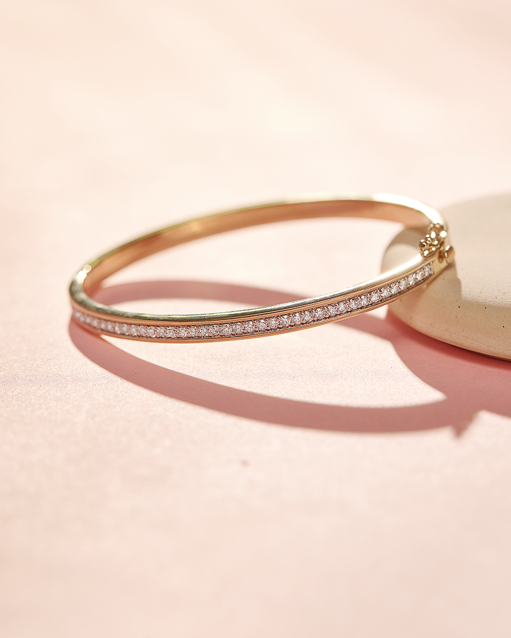 Classic Diamond Oval Bracelet, 14K Gold Vermeil, 7/8 ct Lab Grown Diamond-6