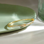 Celtic Diamond Knot Bracelet, 14K Gold Vermeil, 1/3 ct Lab Grown Diamond-1