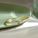 Celtic Diamond Knot Bracelet, 14K Gold Vermeil, 1/3 ct Lab Grown Diamond-1