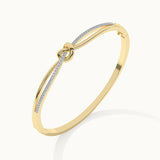 Celtic Diamond Knot Bracelet, 14K Gold Vermeil, 1/3 ct Lab Grown Diamond-5