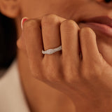 Wave Pave Diamond Band