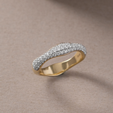 Wave Pave Diamond Band