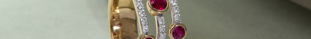 Three Row Gem Band