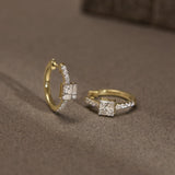 Diamond Dew Cluster Hoops