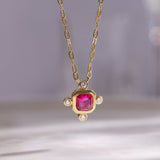 Modern Gem Necklace