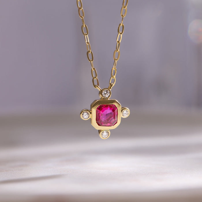 Modern Gem Necklace