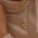 Eclipse Created Sapphire Necklace