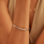 Classic Diamond Oval Bracelet, 14K Gold Vermeil, 7/8 ct Lab Grown Diamond-2
