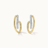Two-Tone Twisted Hoops