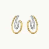 Two-Tone Twisted Hoops